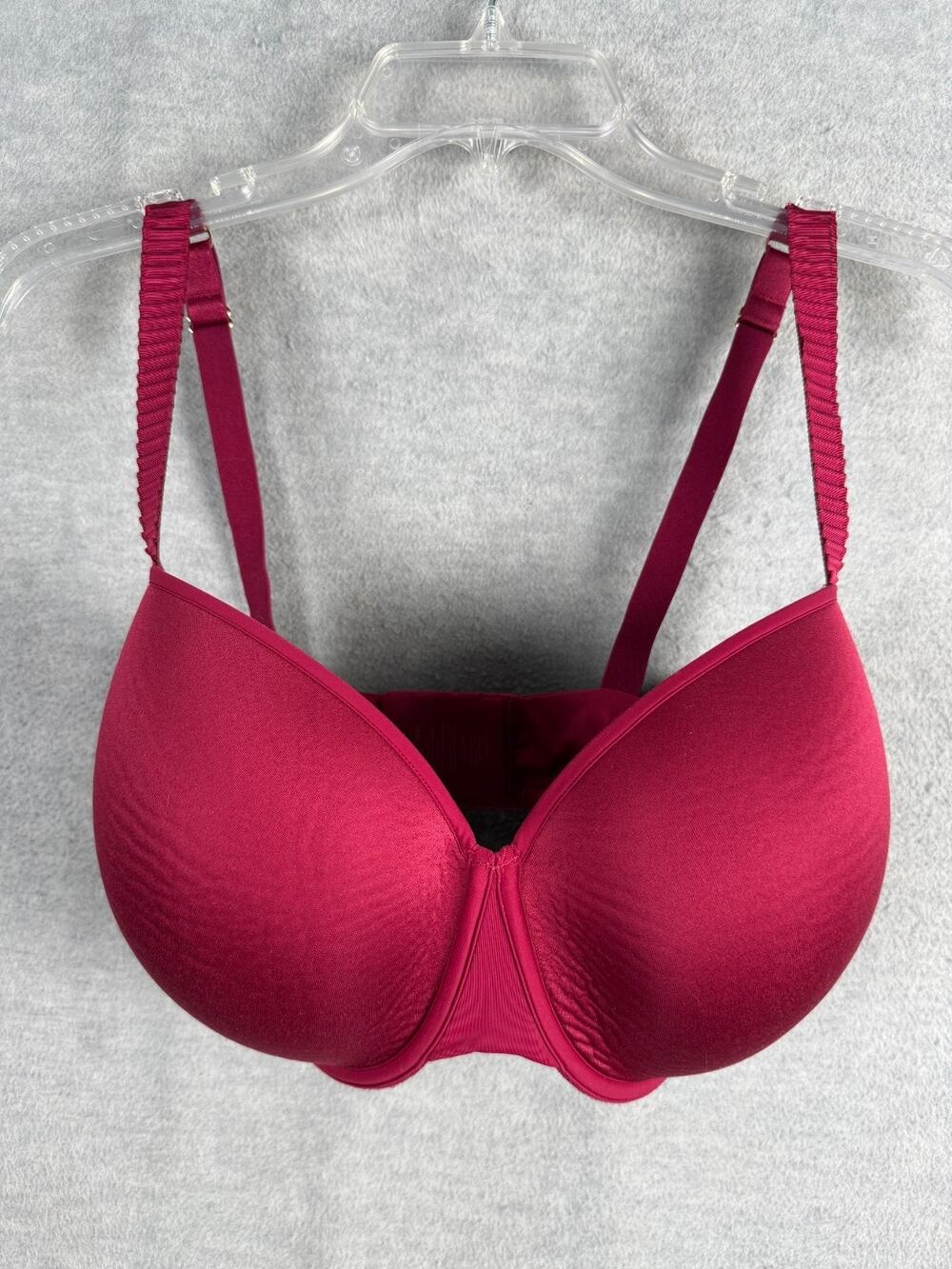 Third Love 36G Classic T Shirt Bra Underwire Padded Molded Cup Dark Red